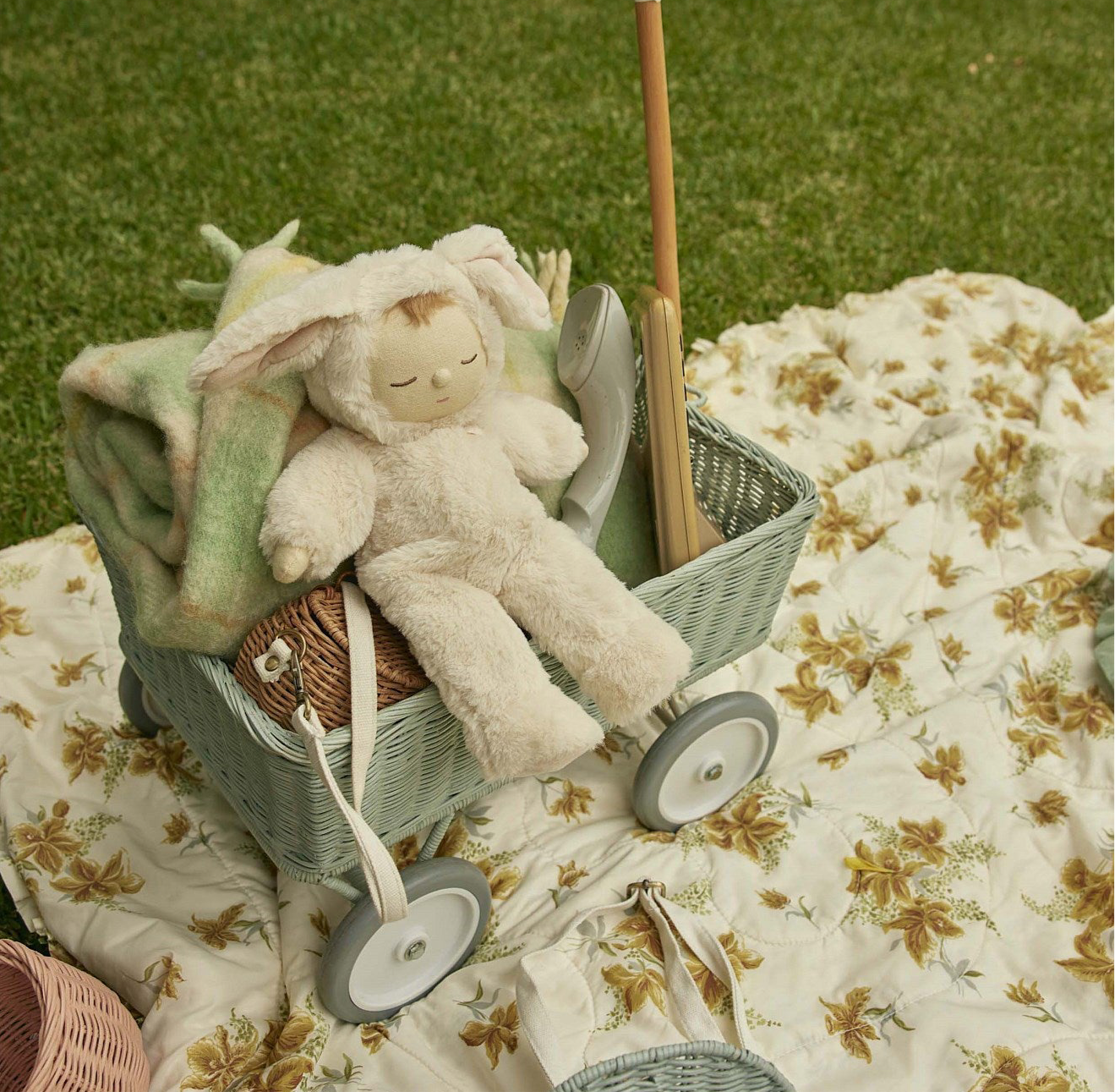 Ollie Ella Cozy Dinkum Doll Bunny Moppet