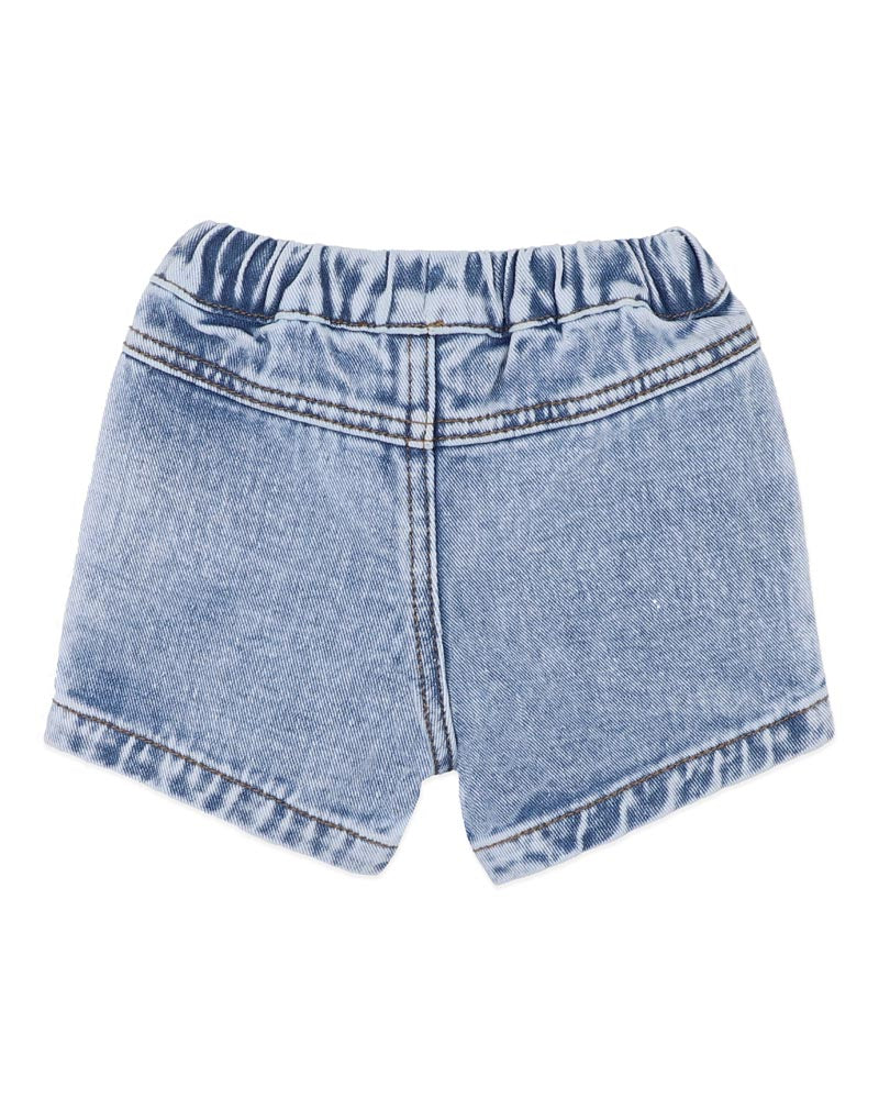 Fox & Finch Acid Wash Denim Shorts