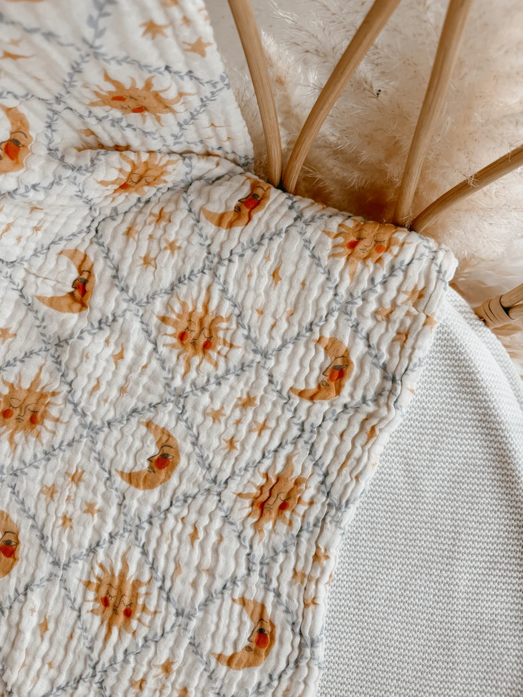 Blossom & Pear Heritage Muslin Blanket Celestial Skies