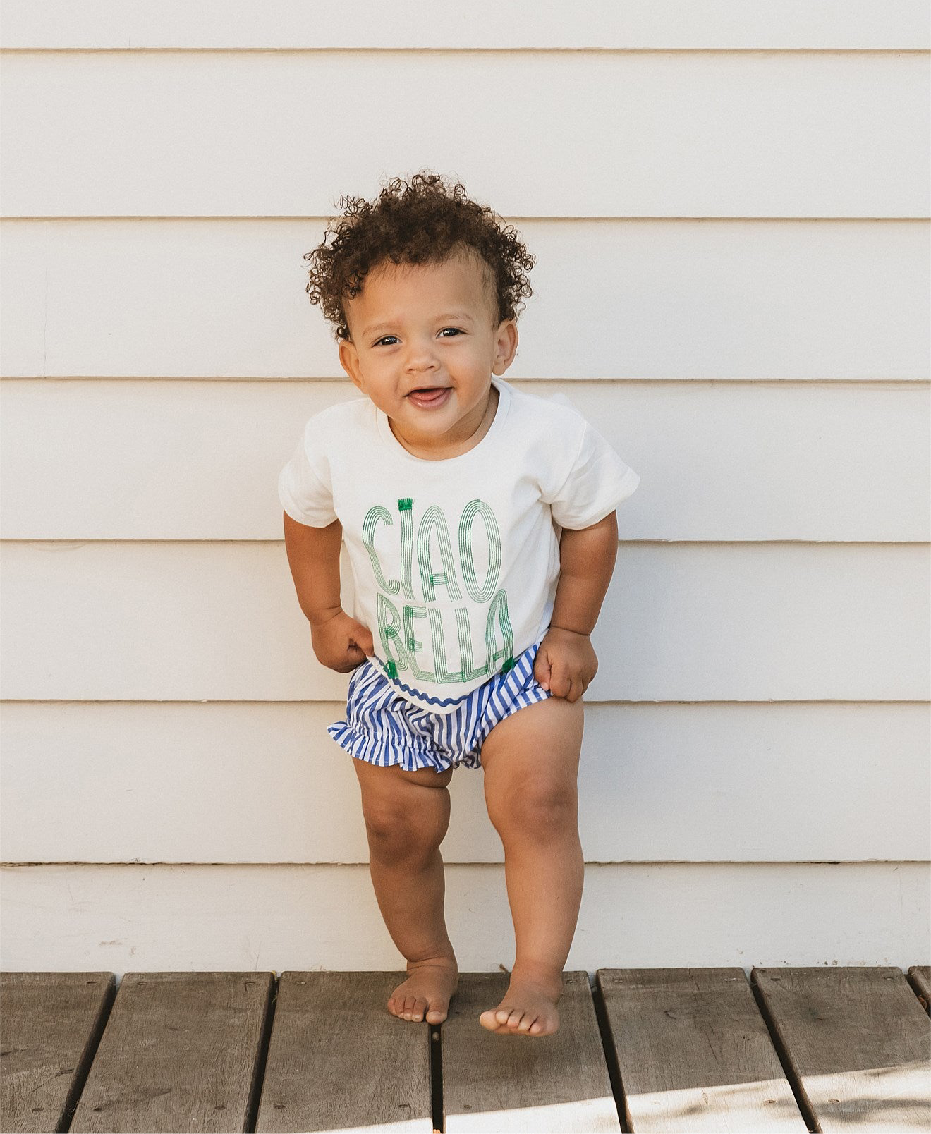 Fox & Finch Summer Vacay Ciao Bella Embroidered Tee