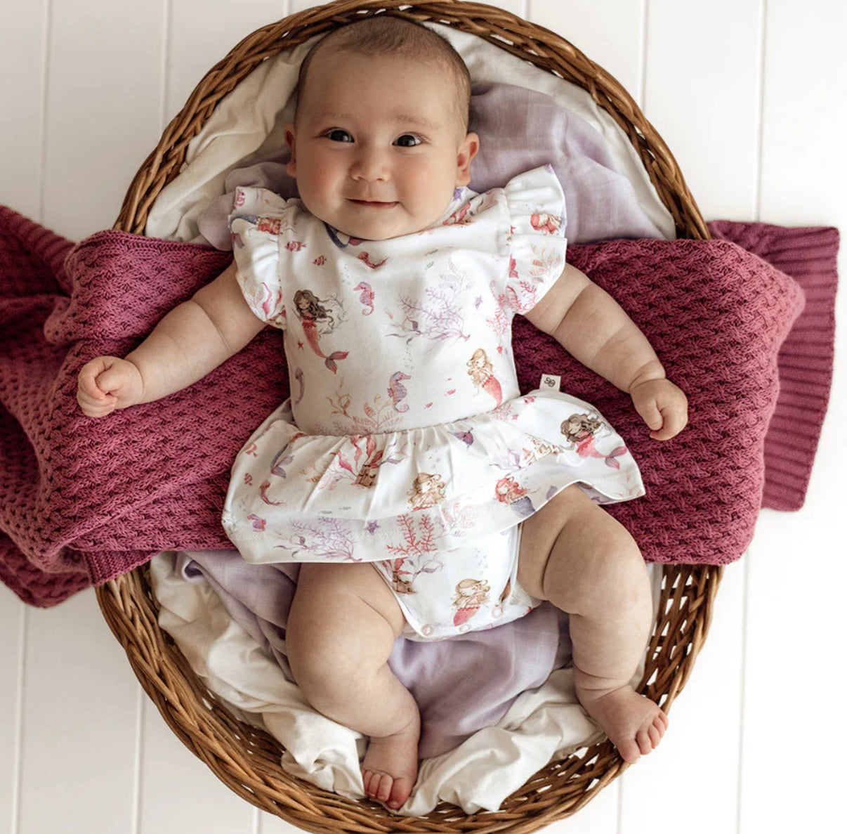 Snuggle Hunny Mermaid Short Sleeve Dress