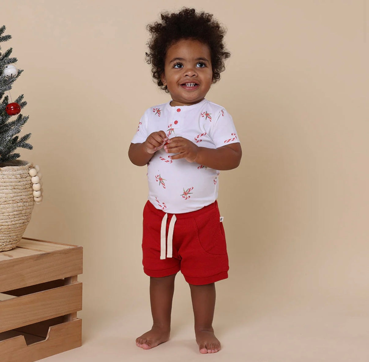 Snuggle Hunny Red Shorts