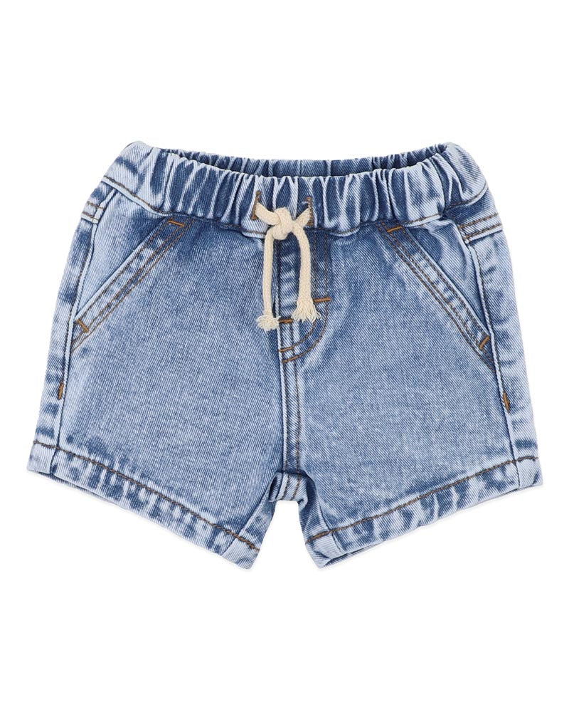 Fox & Finch Acid Wash Denim Shorts