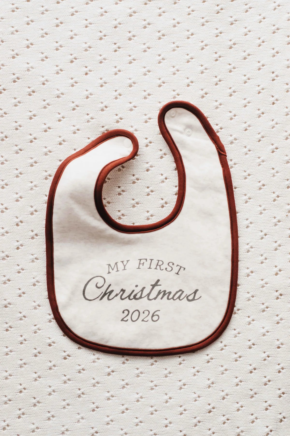 Bencer & Hazelnut ‘My First Christmas’ Bib PREORDER