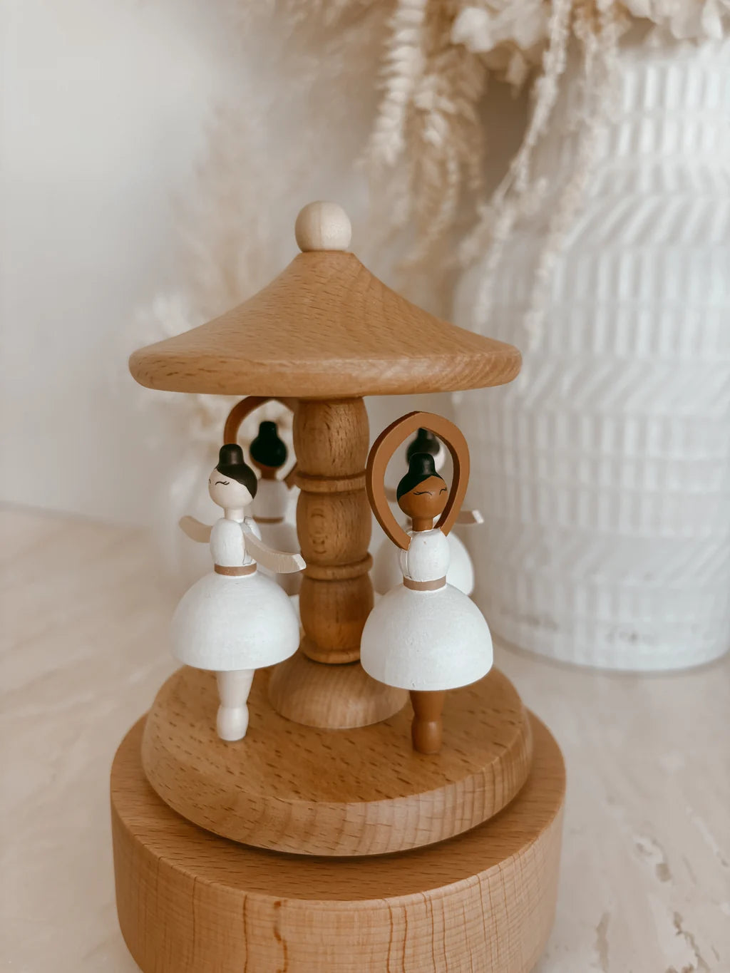 Blossom & Pear Heirloom Wooden Carousel Ballerina