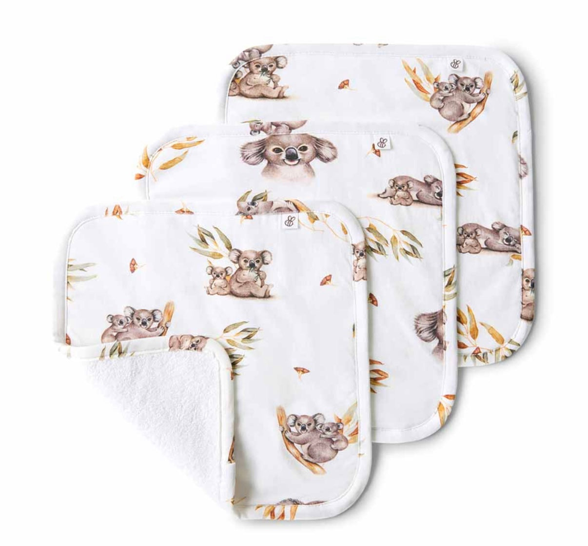Snuggle Hunny Koala Wash Cloths 3 Pack