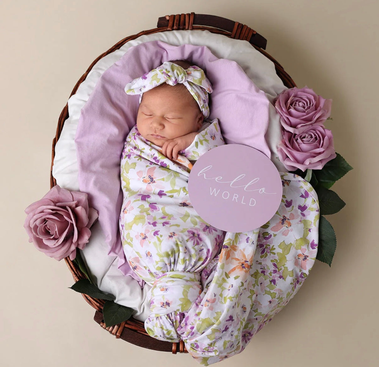 Snuggle Hunny Wrap & Topknot Set – Various Designs