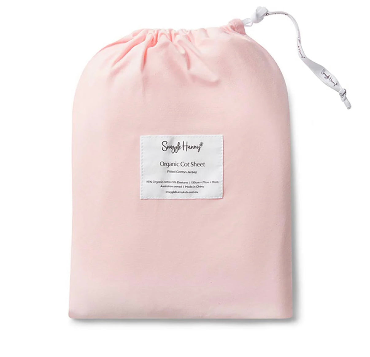 Snuggle Hunny Baby Pink Fitted Cot Sheet