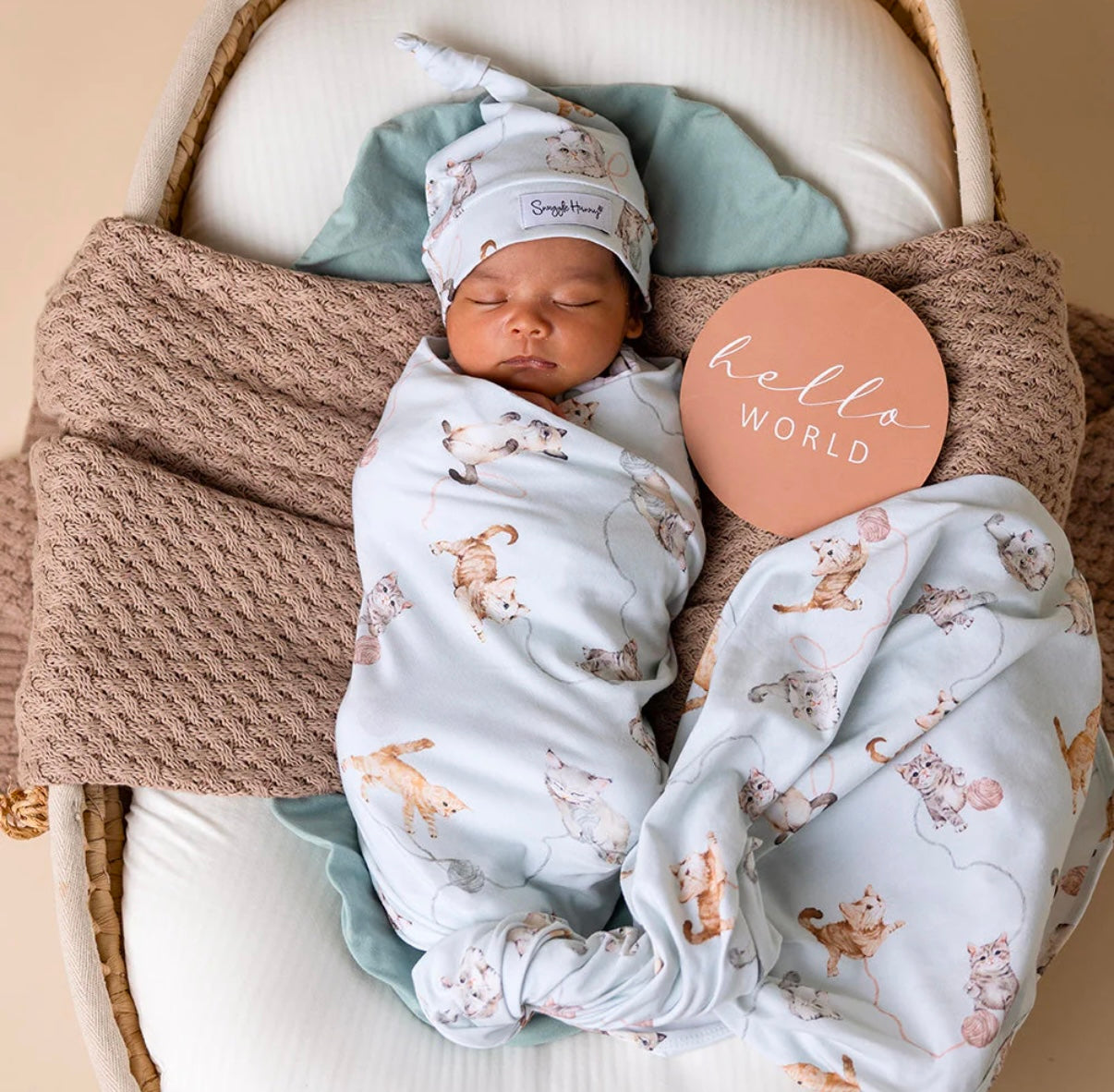 Snuggle Hunny Wrap & Beanie Set – Various Designs