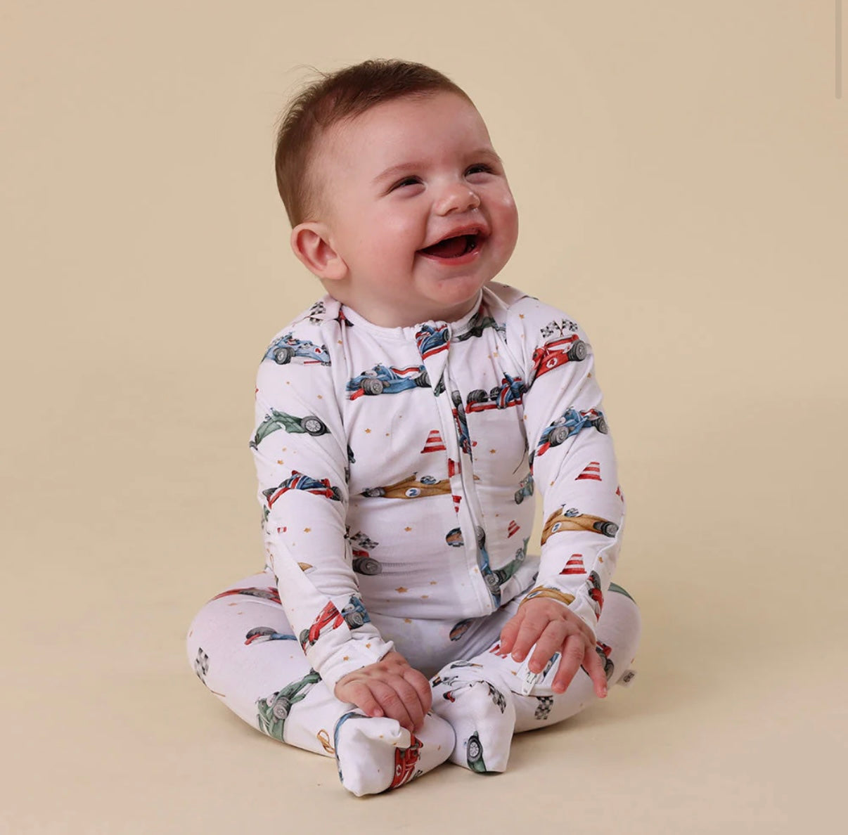 Snuggle Hunny Little Racers Snugglesuit Convertible Romper