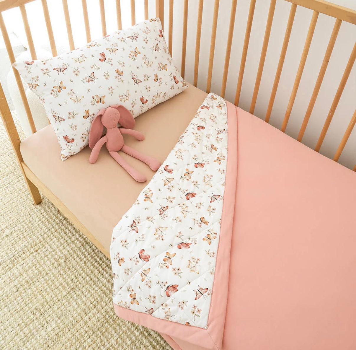 Snuggle Hunny Butterfly Cot Comforter