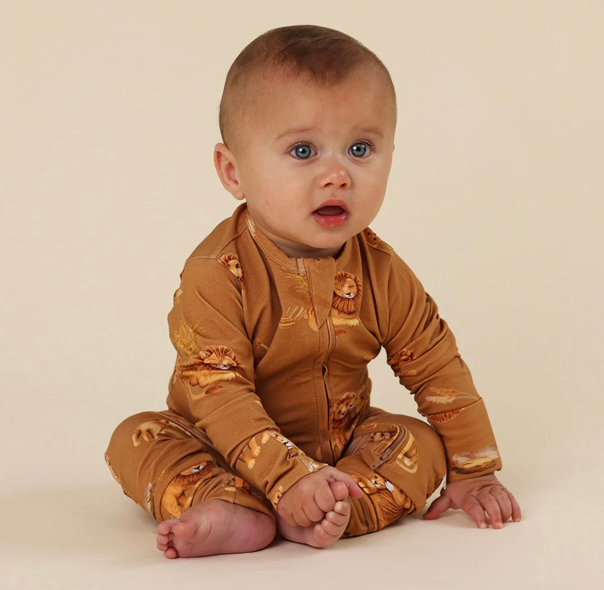 Snuggle Hunny Roar Snugglesuit Convertible Romper