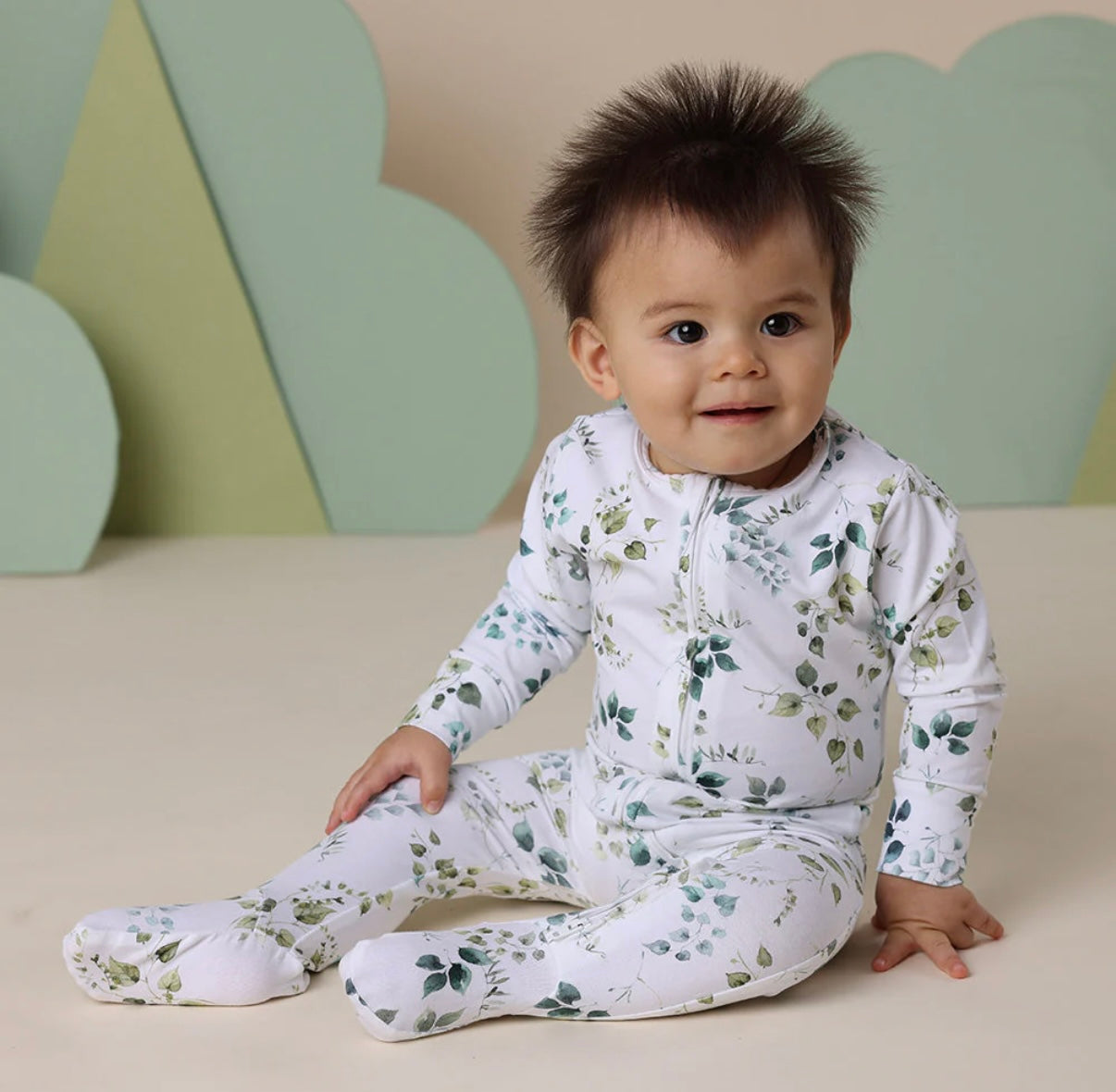 Snuggle Hunny Eden Organic Snuggle Sleepsuit Zip Footie