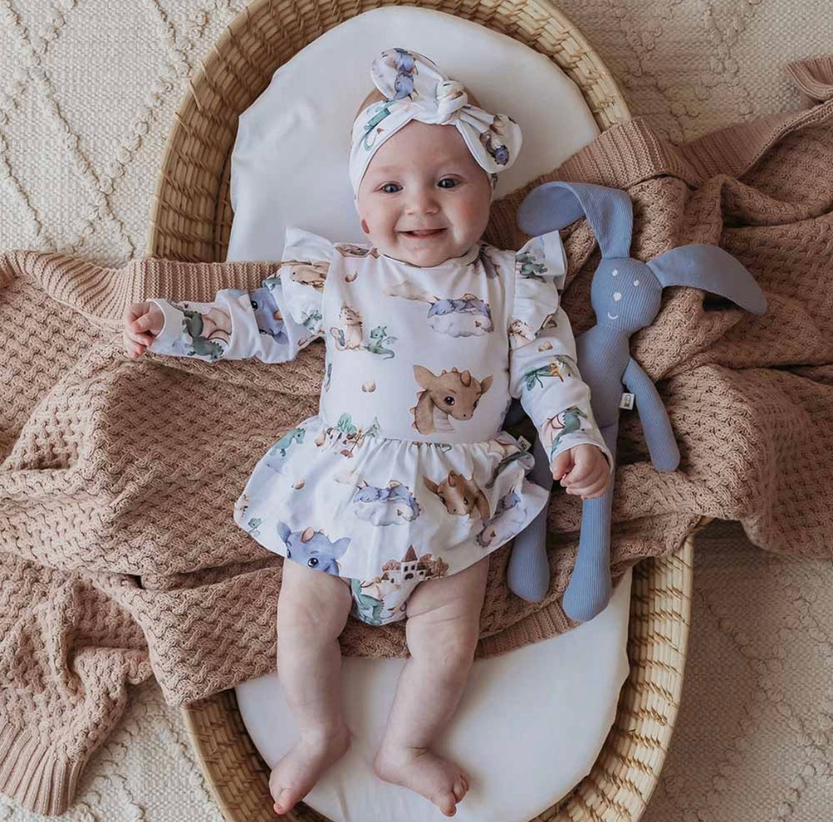 Snuggle Hunny Dragon Long Sleeve Dress