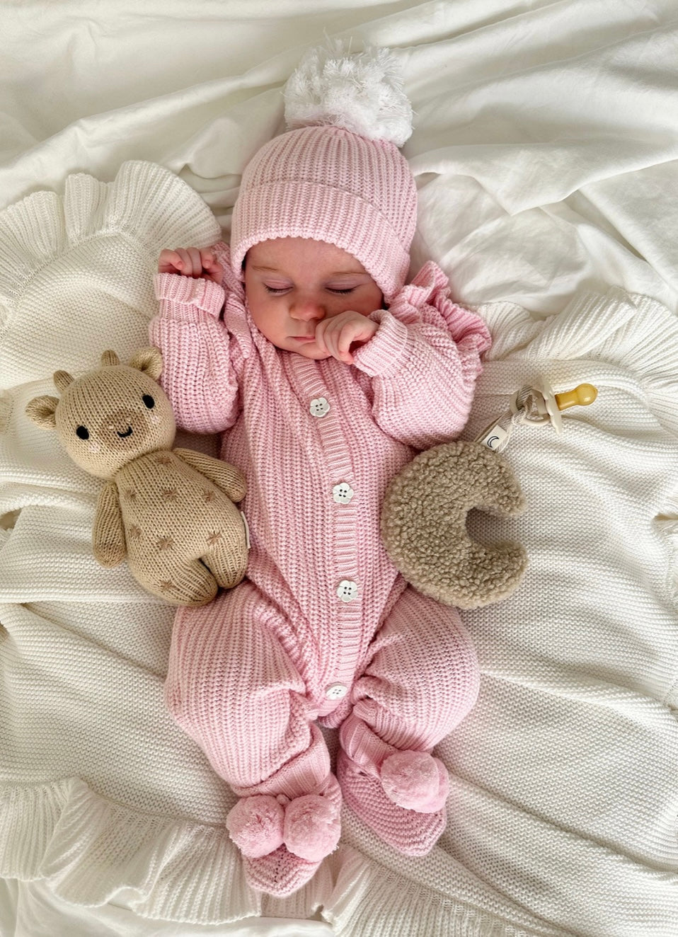 Thea With Love Frilly Pretty Pink Romper