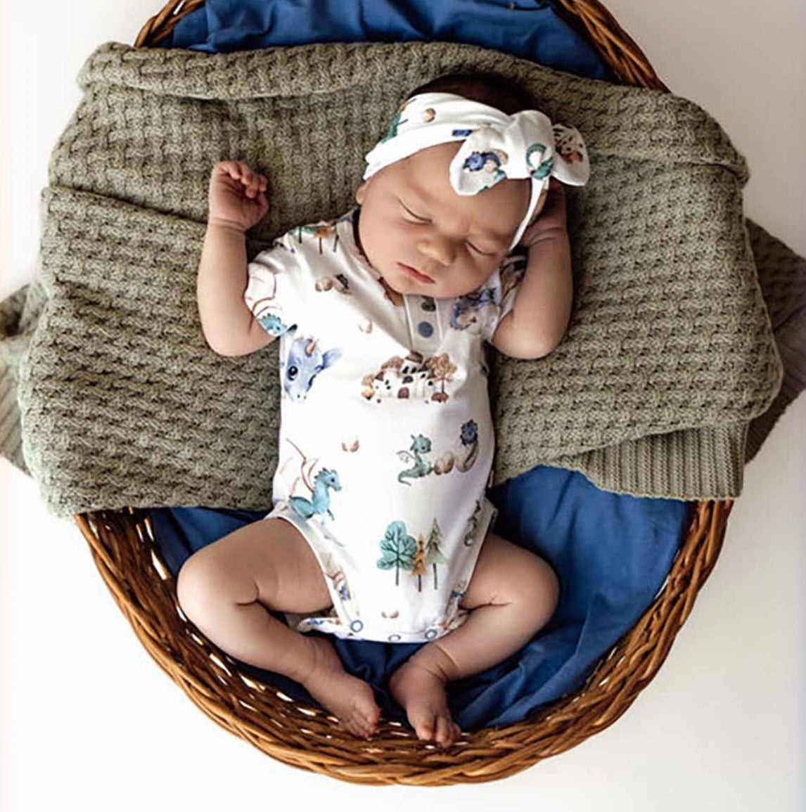 Snuggle Hunny Dragon Short Sleeve Bodysuit