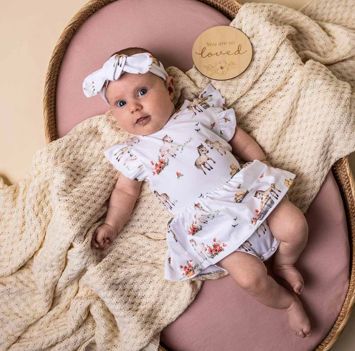 Snuggle Hunny Pony Pals Short Sleeve Dress