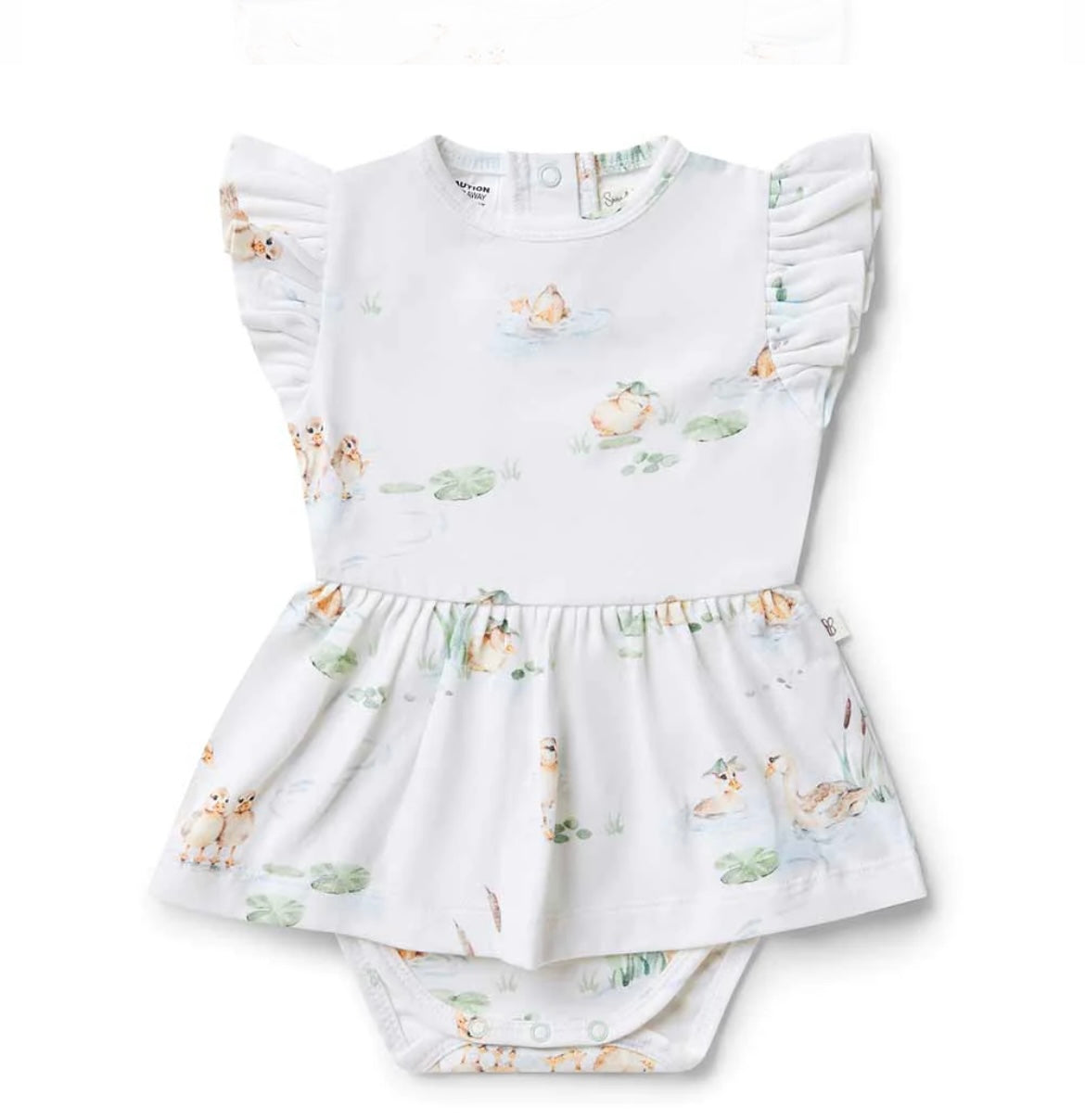 Snuggle Hunny Duck Pond Short Sleeve Dress