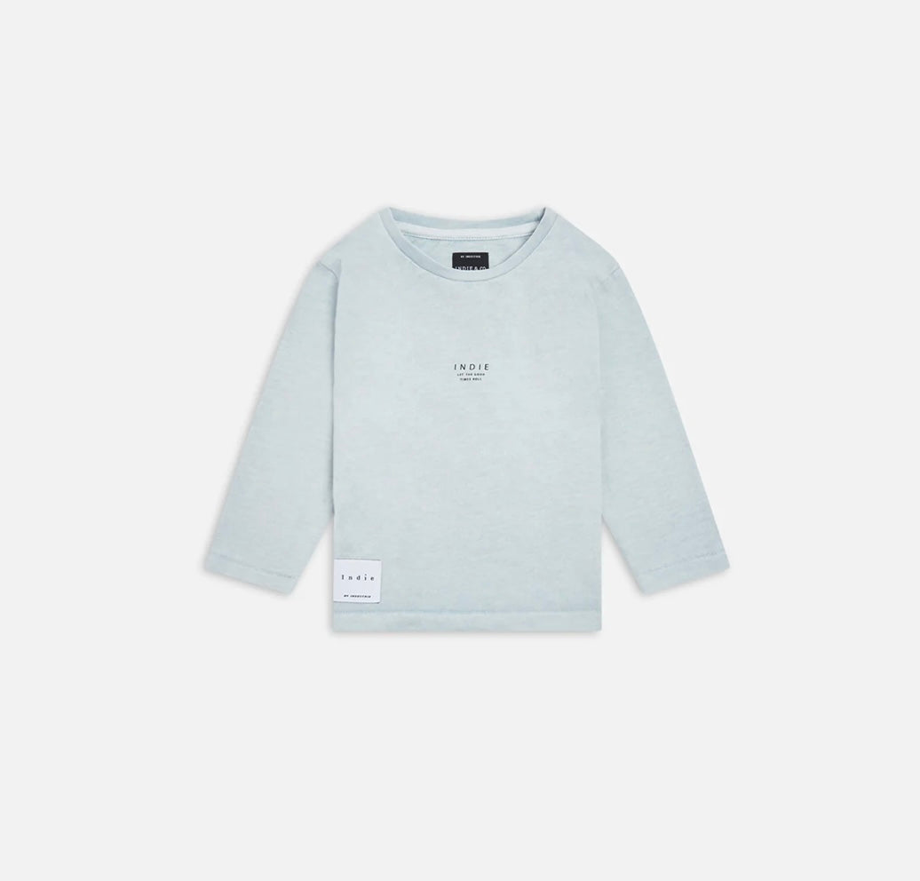 Indie Kids Marcoola L/S Tee Light Aqua