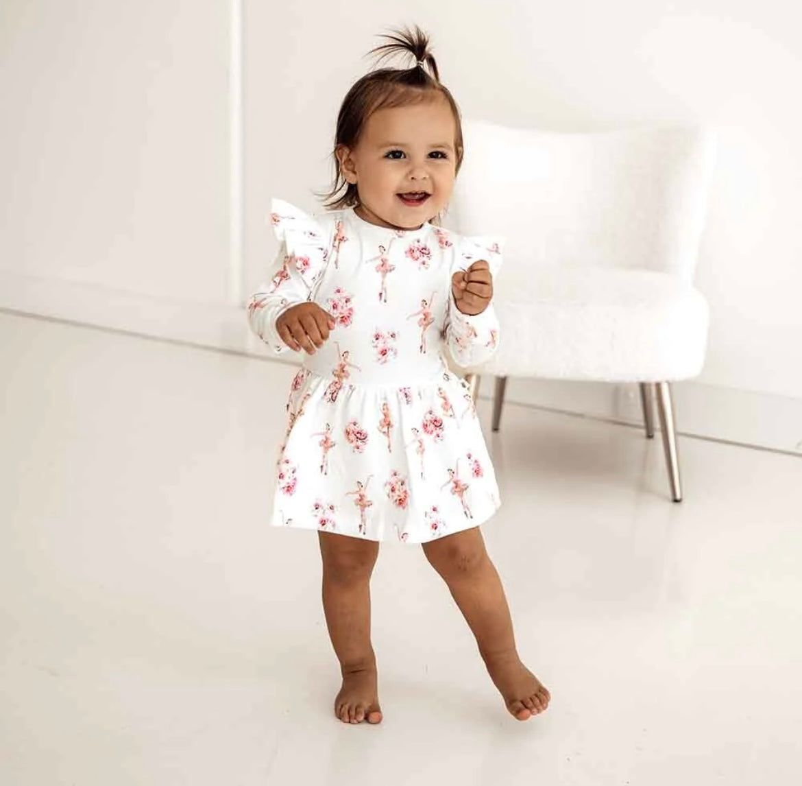 Snuggle Hunny Ballerina Long Sleeve Dress