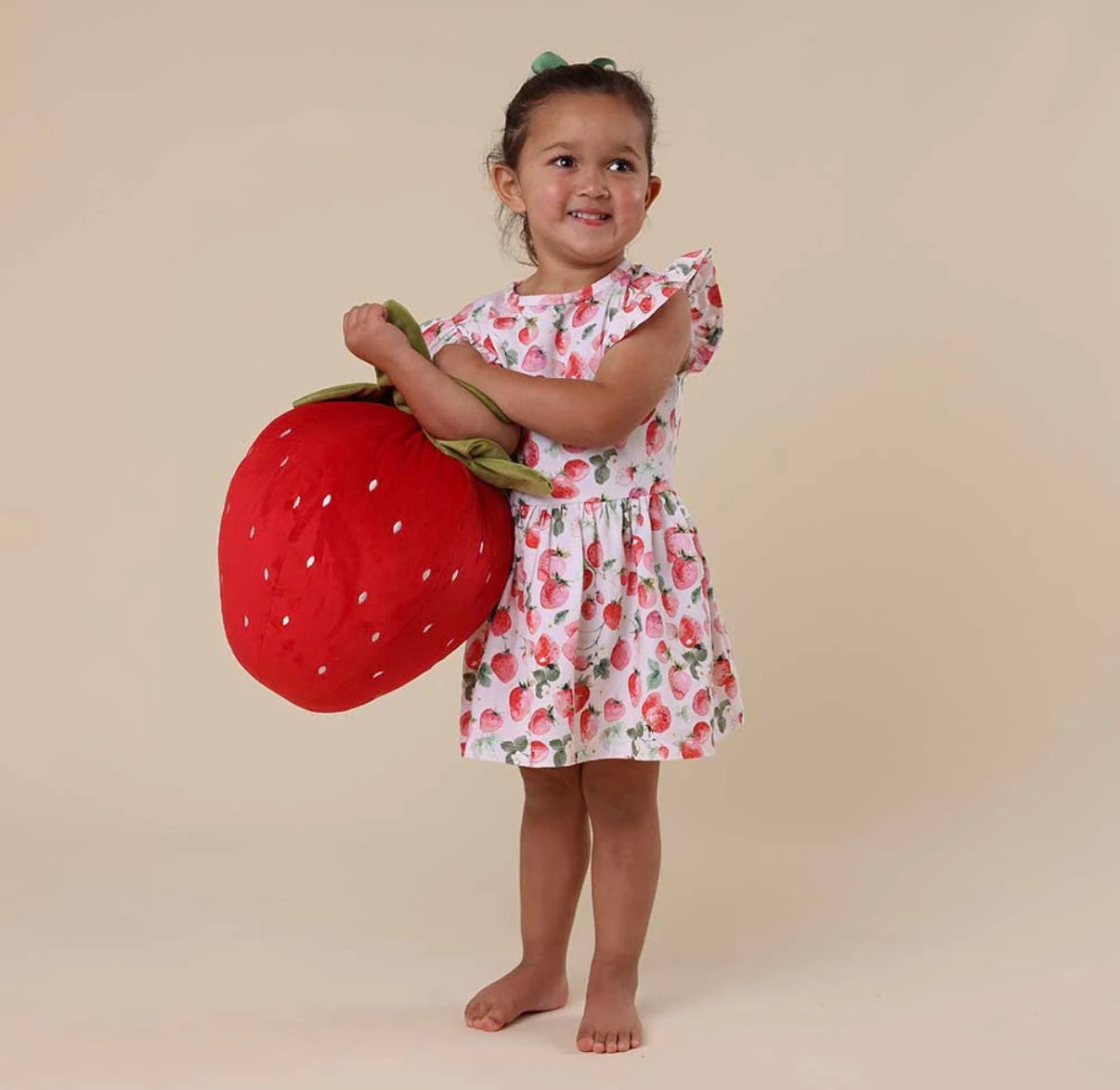 Snuggle Hunny Strawberry Short Sleeve Dress
