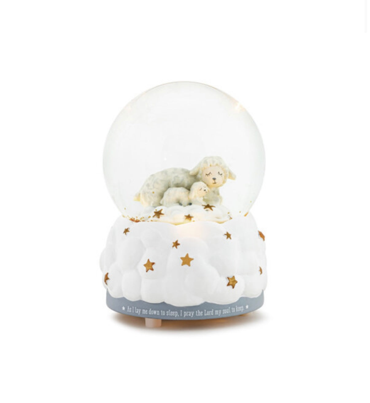 Demdaco Baby Musical Goodnight Prayer Light Up Waterglobe