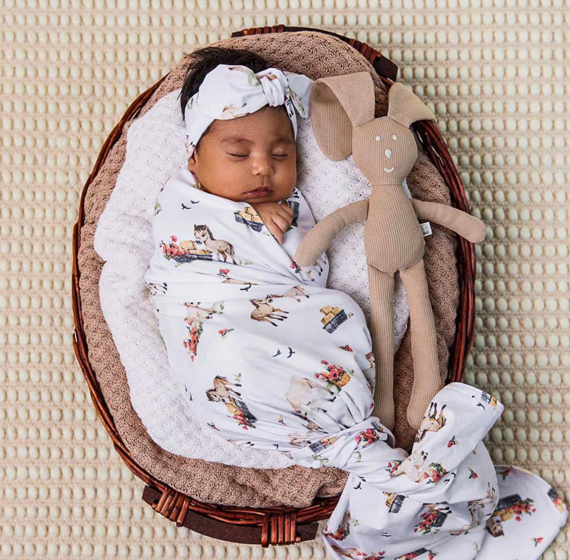 Snuggle Hunny Wrap & Topknot Set – Various Designs