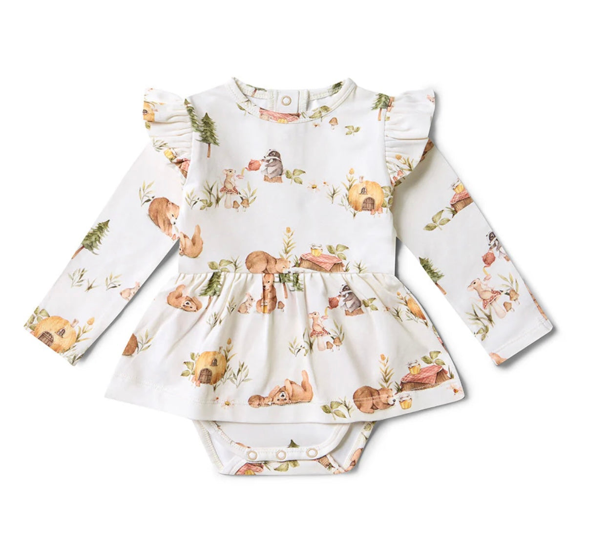 Snuggle Hunny Bears Long Sleeve Dress