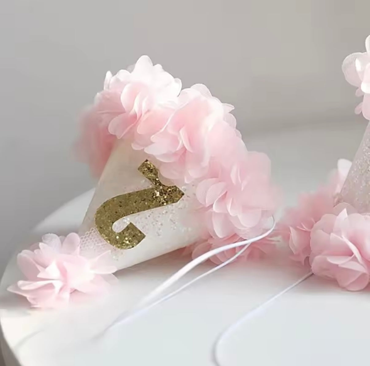 2nd Birthday Hat Pink Floral
