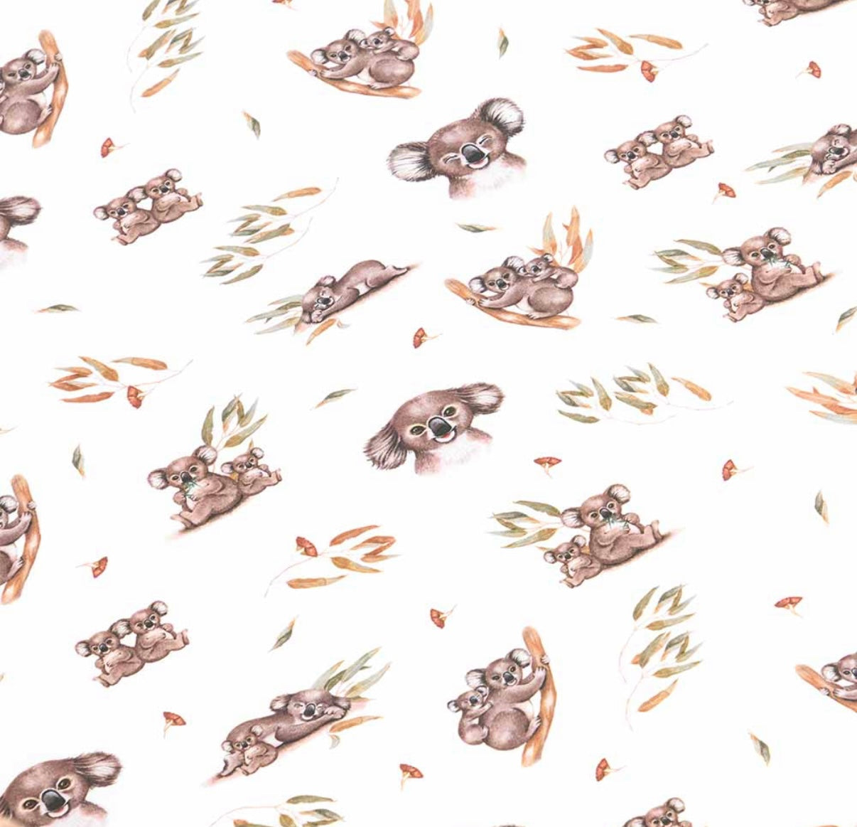 Snuggle Hunny Fitted Cot Sheet Koala