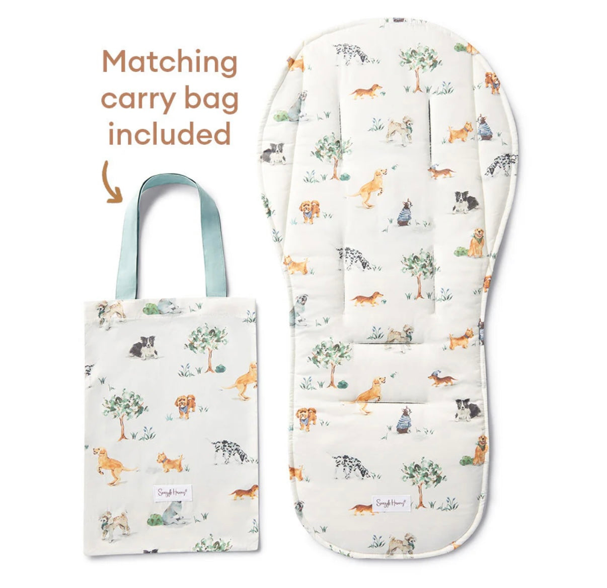 Snuggle Hunny Dog Park Universal Pram Liner