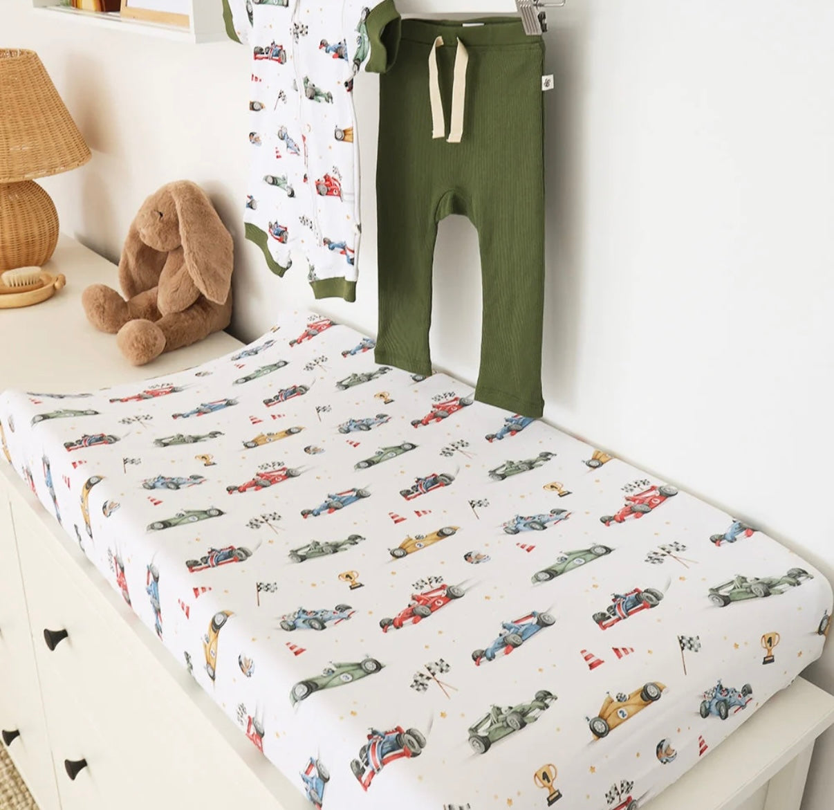 Snuggle Hunny Little Racers Bassinet / Change Pad Cover
