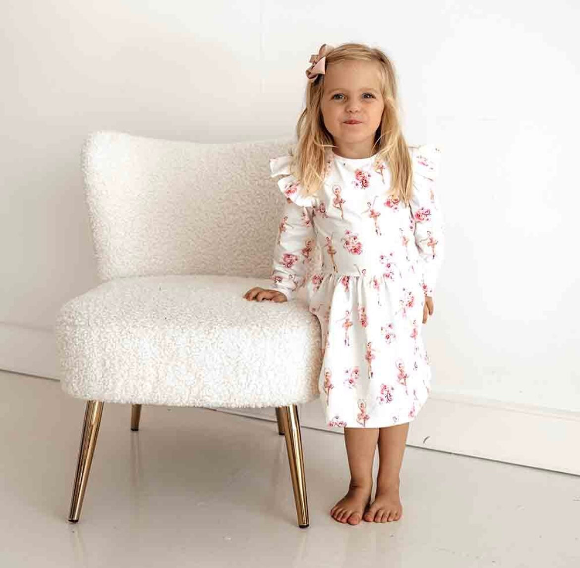 Snuggle Hunny Ballerina Long Sleeve Dress