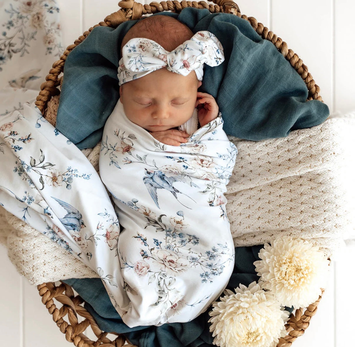 Snuggle Hunny Wrap & Topknot Set – Various