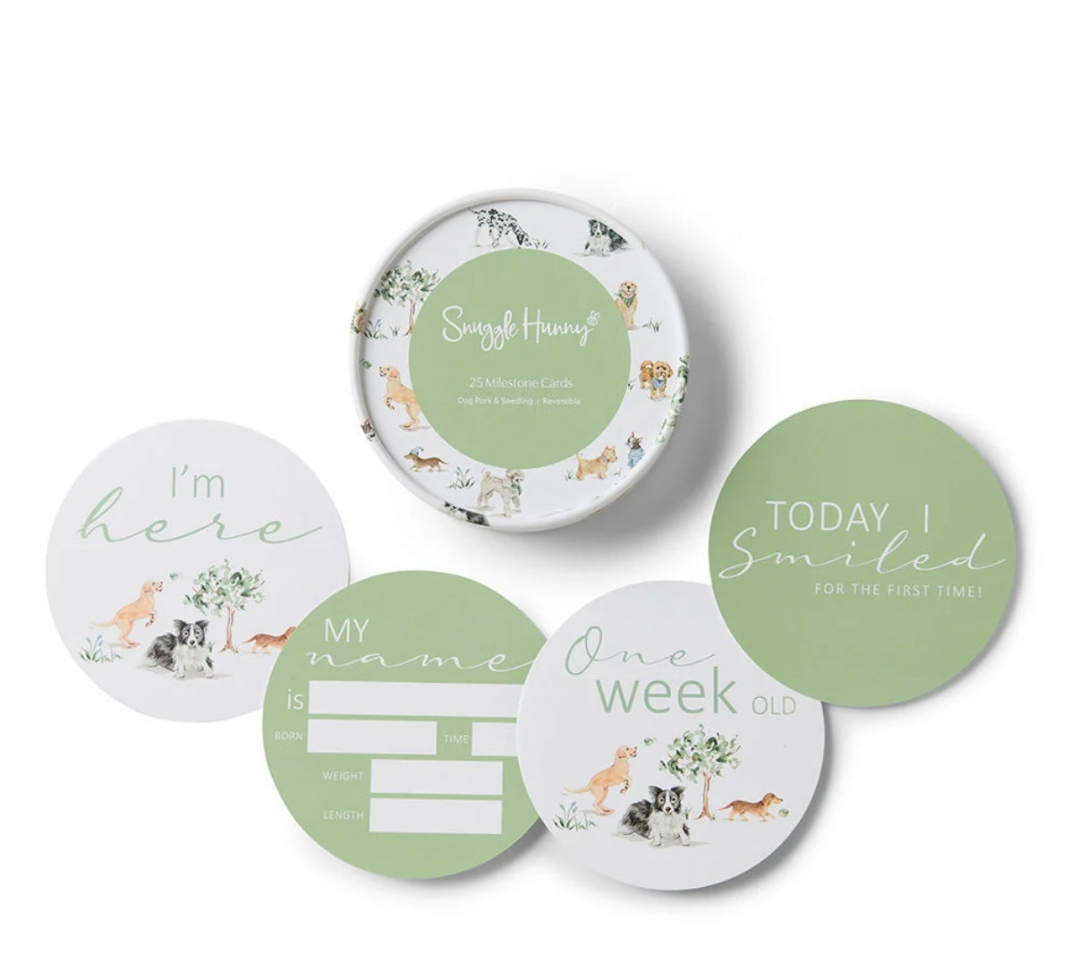 Snuggle Hunny Reversible Milestone Cards – Various