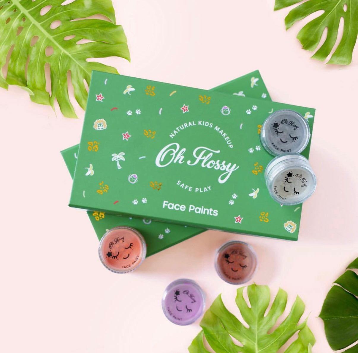 Oh Flossy Wild Wonders Kids Face Paint Set