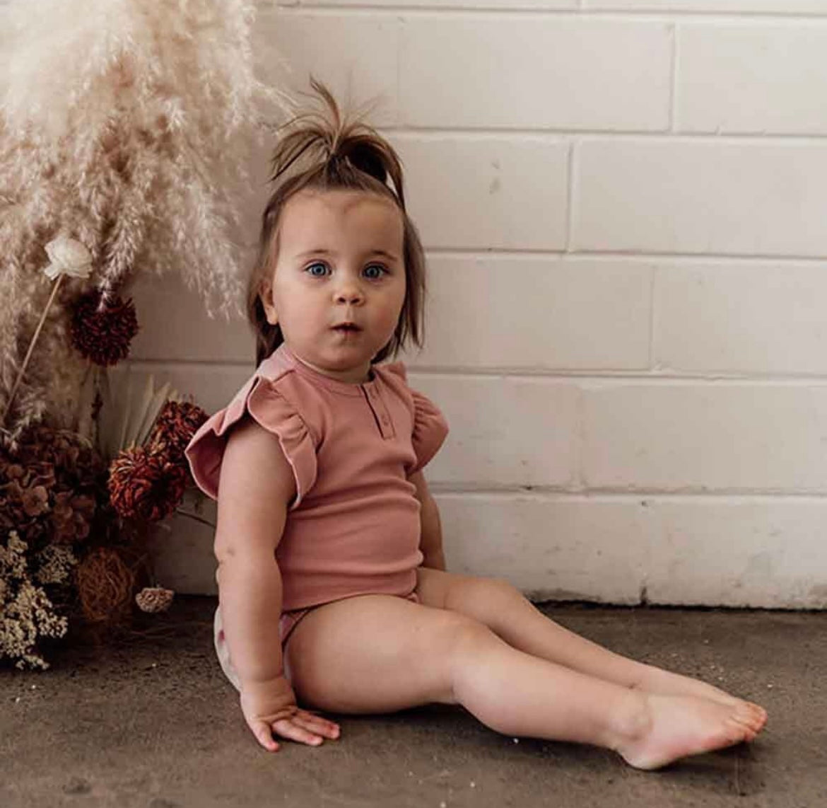 Snuggle Hunny Rose Short Sleeve Bodysuit