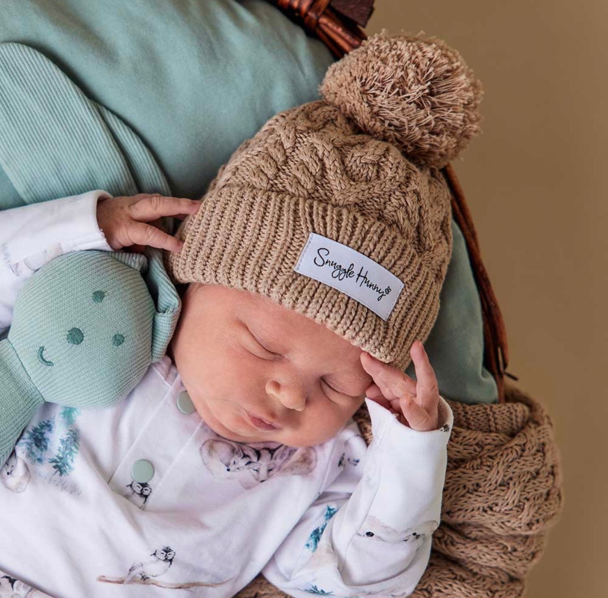 Snuggle Hunny Knit Beanie Hazelnut