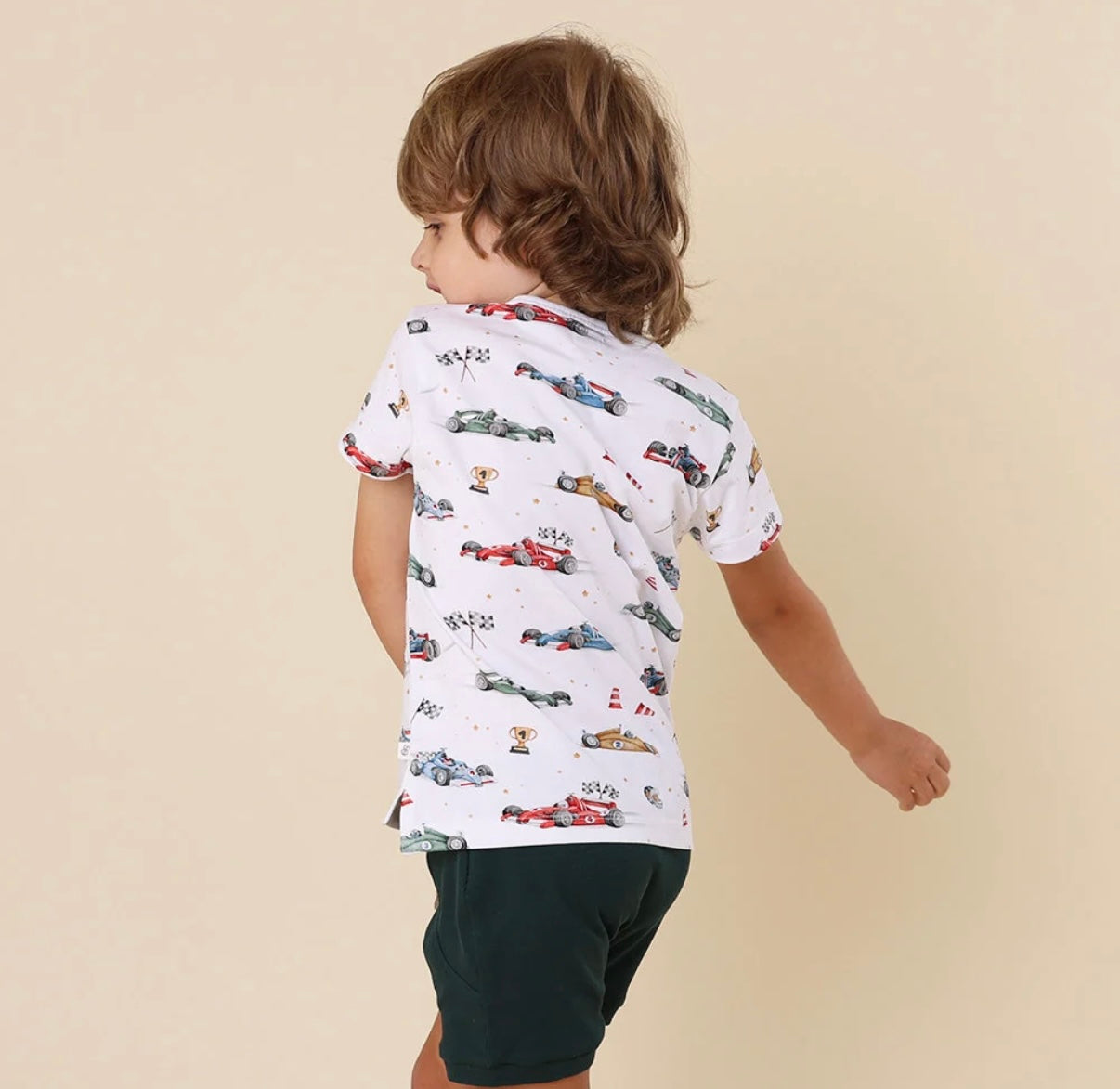 Snuggle Hunny Little Racers Short Sleeve Top
