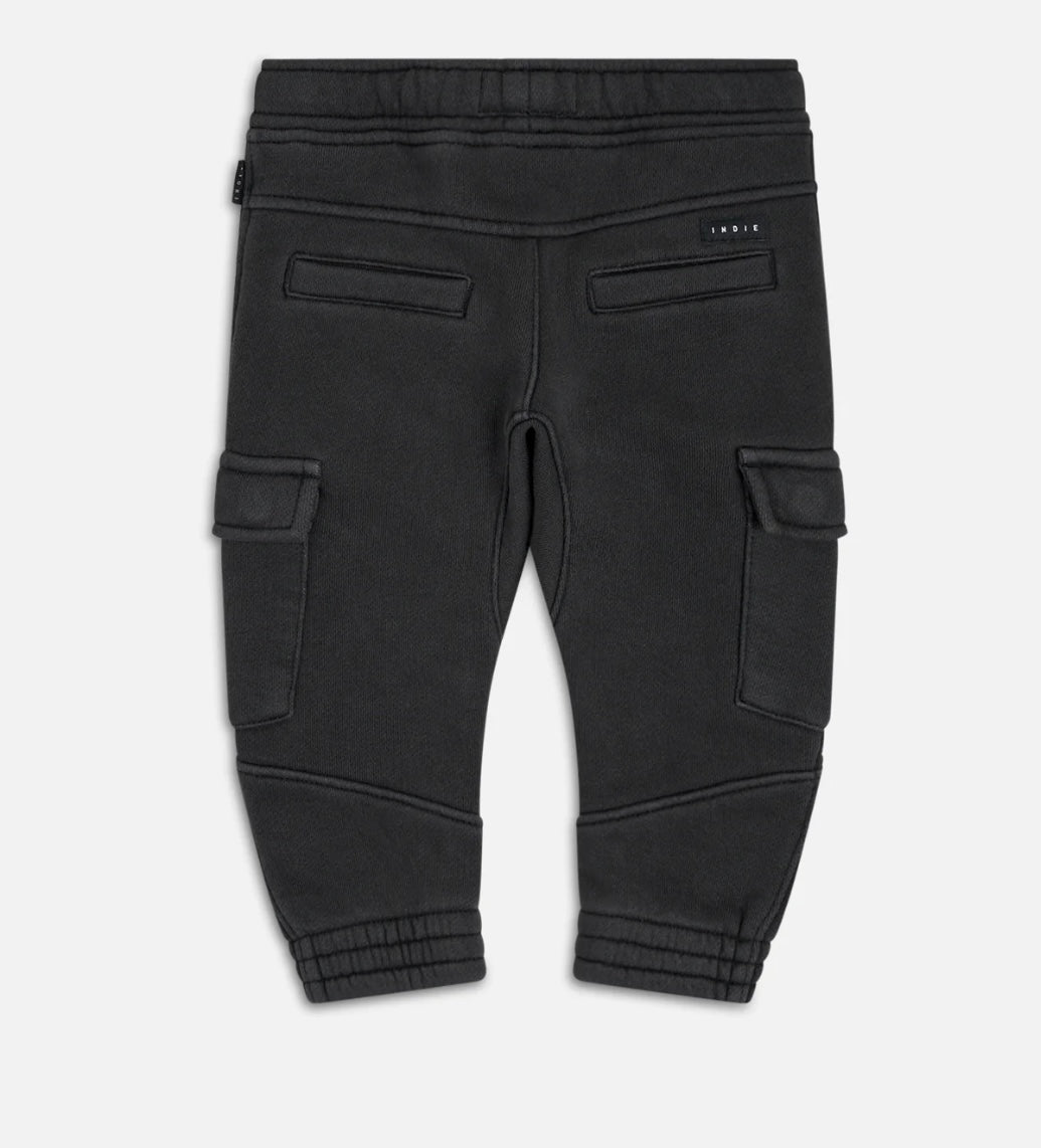 Indie Kids Turner Trackie Washed Black