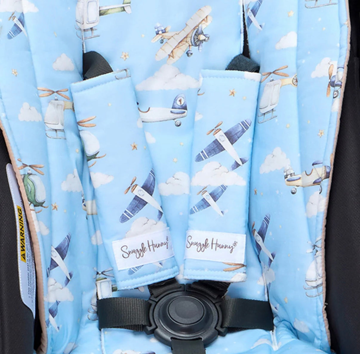 Snuggle Hunny Taking Flight Universal Reversible Pram Strap Covers