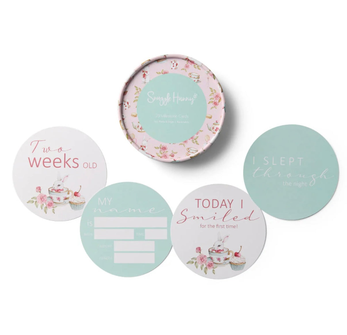 Snuggle Hunny Reversible Milestone Cards – Various