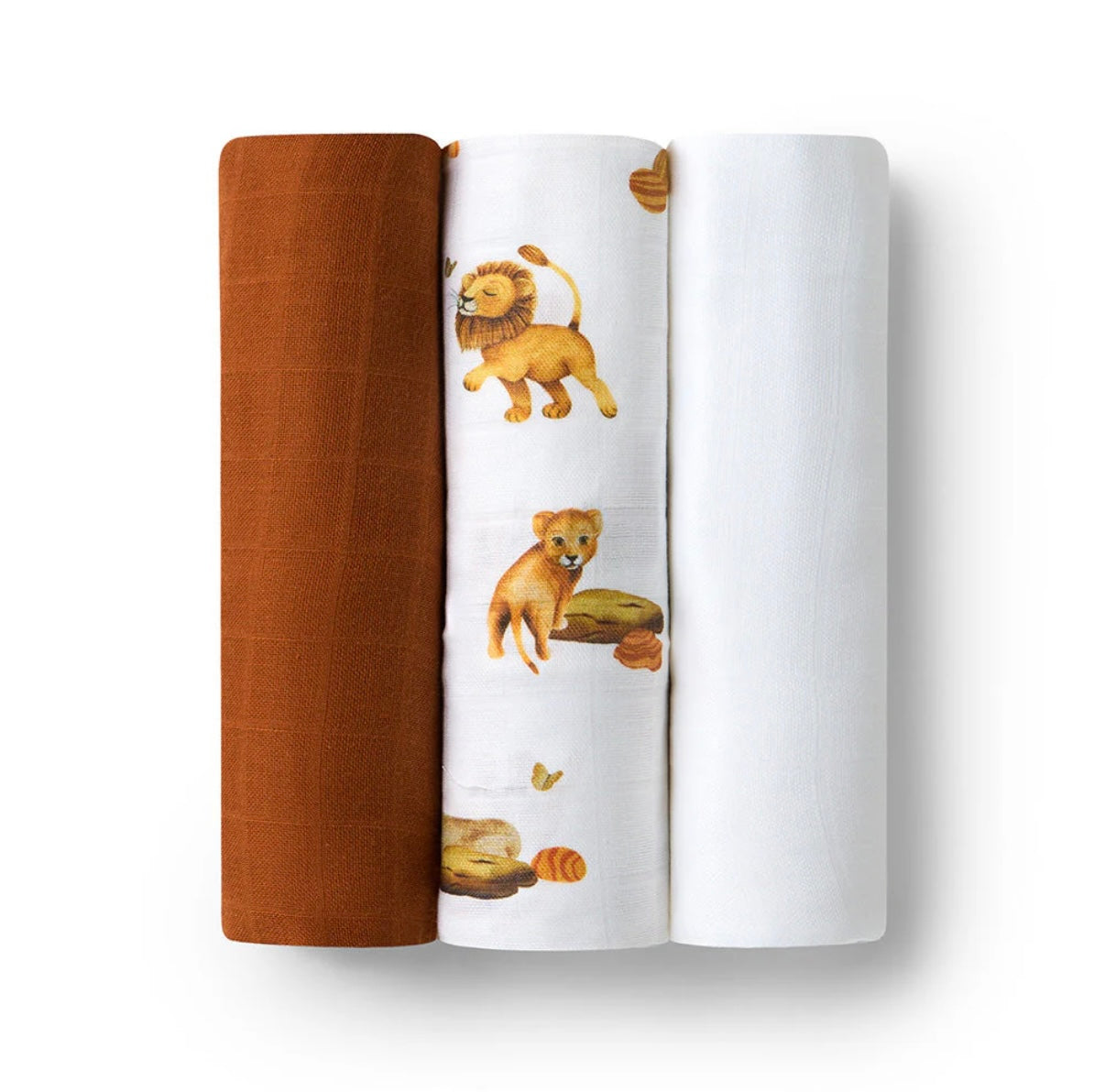 Snuggle Hunny Large Organic Muslin Wraps 3 Pack – Various