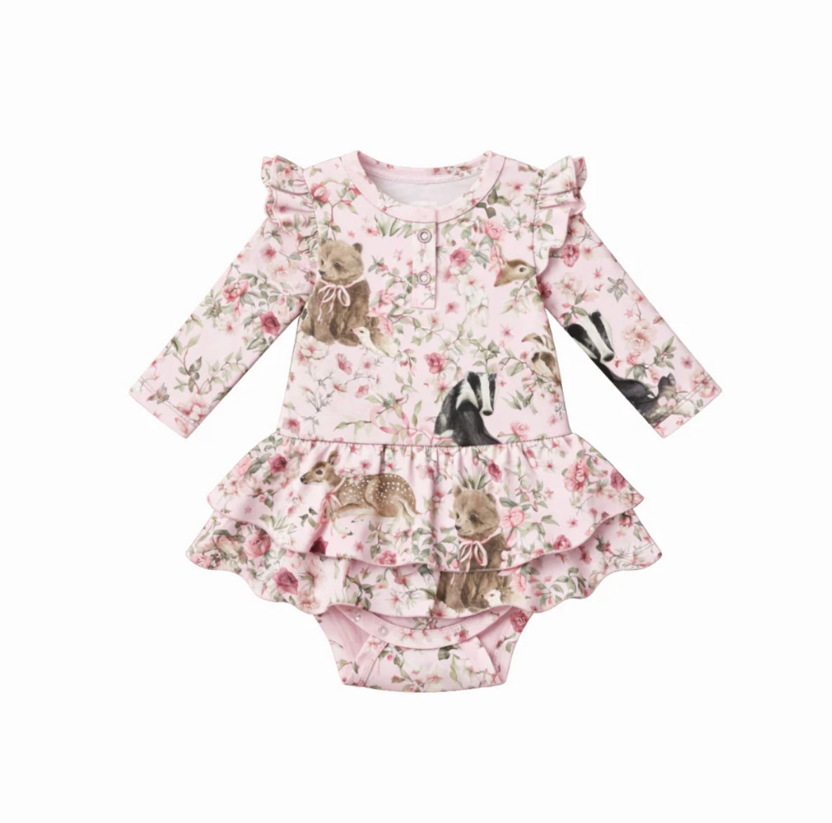 Confetti Kidz Baby Animals Bodysuit Dress