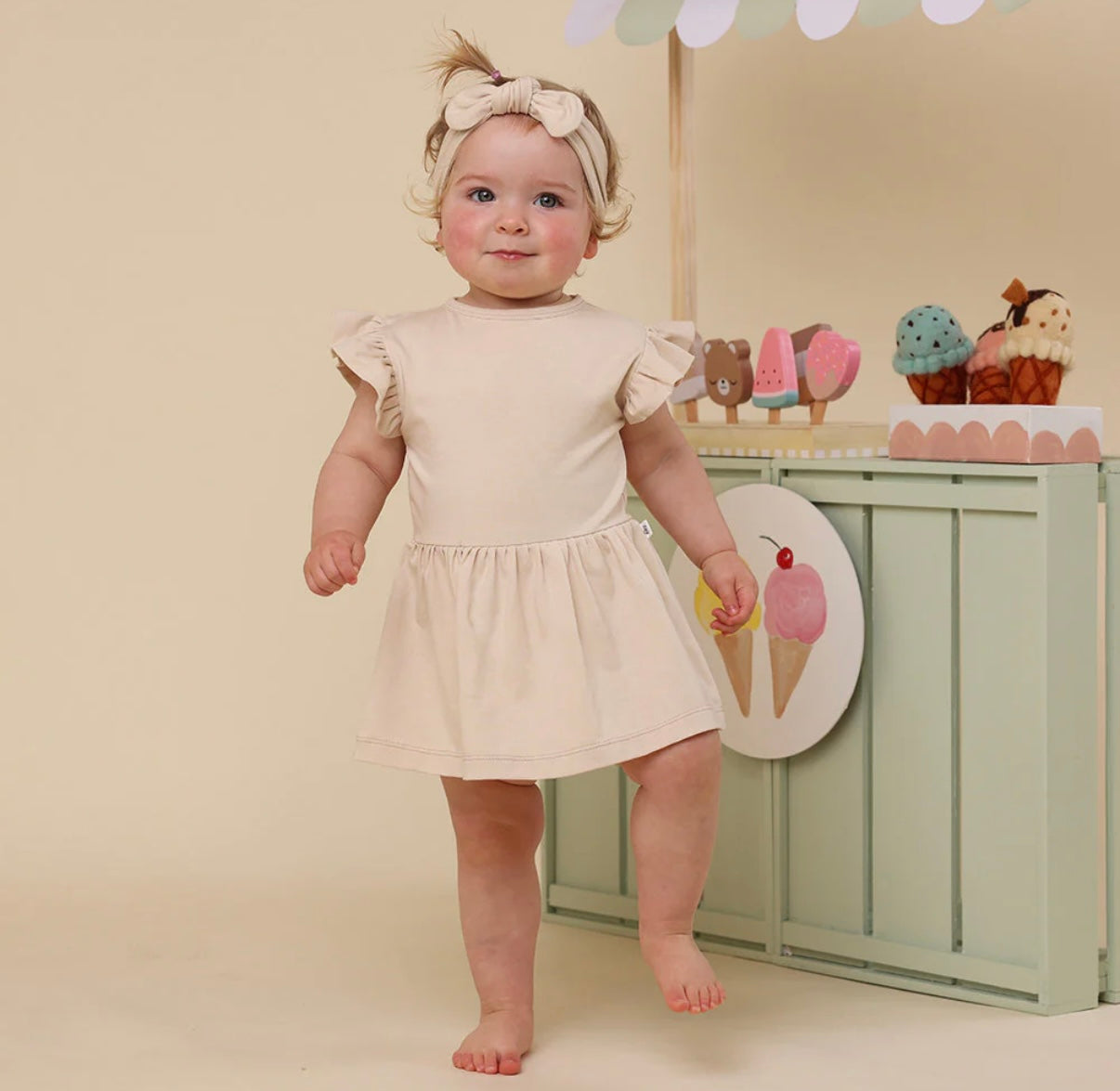 Snuggle Hunny Babyccino Short Sleeve Dress