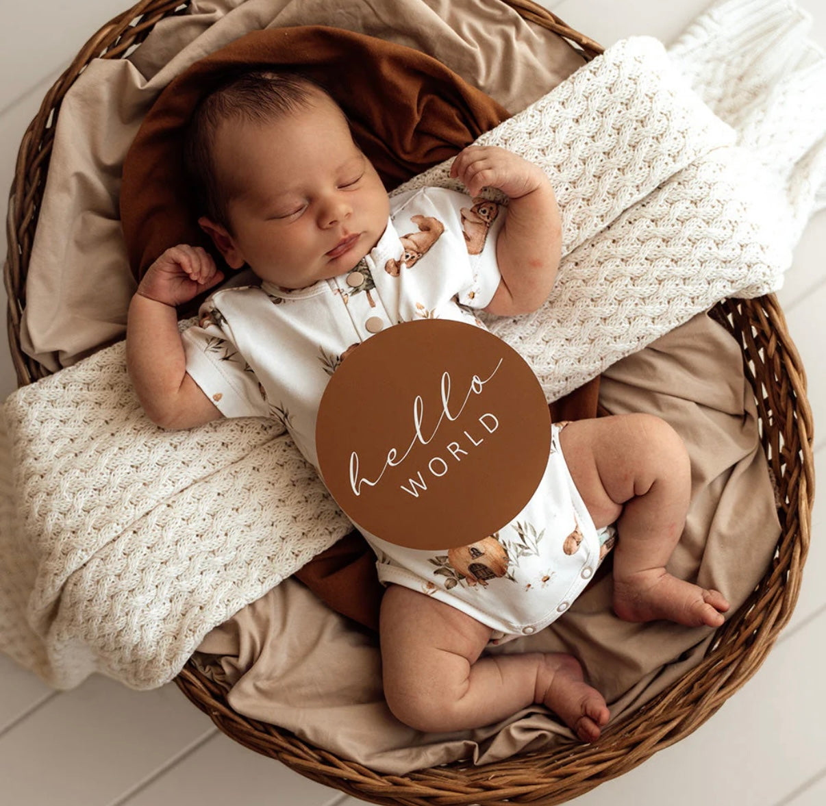 Snuggle Hunny Bears Short Sleeve Bodysuit