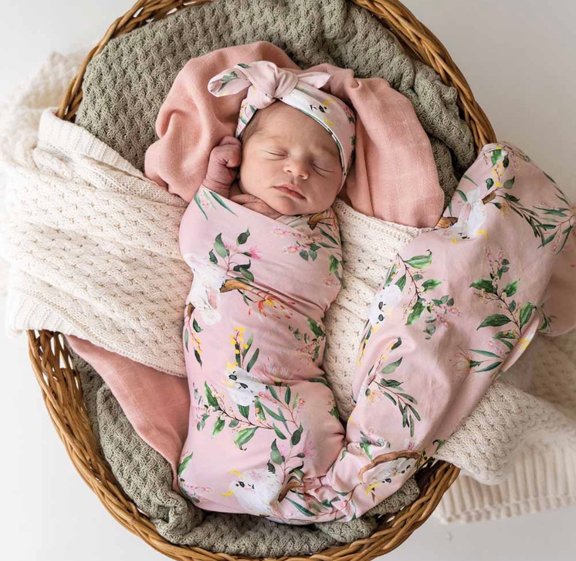 Snuggle Hunny Wrap & Topknot Set – Various Designs