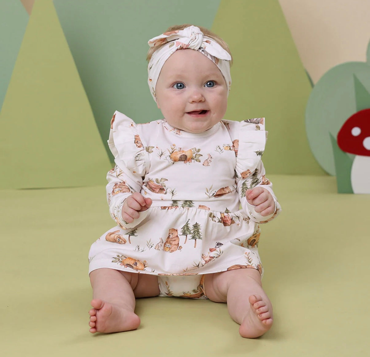 Snuggle Hunny Bears Long Sleeve Dress