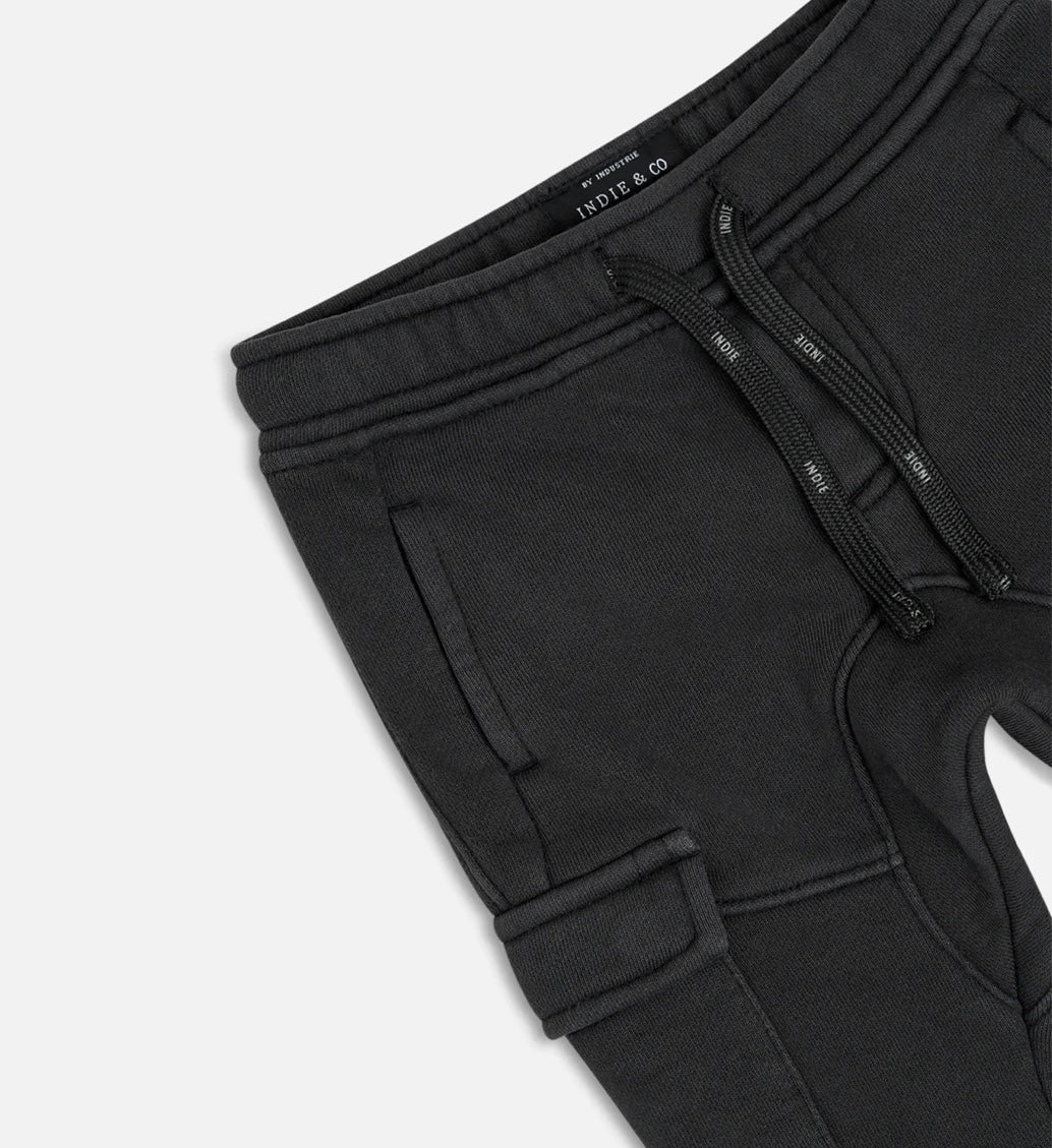 Indie Kids Turner Trackie Washed Black
