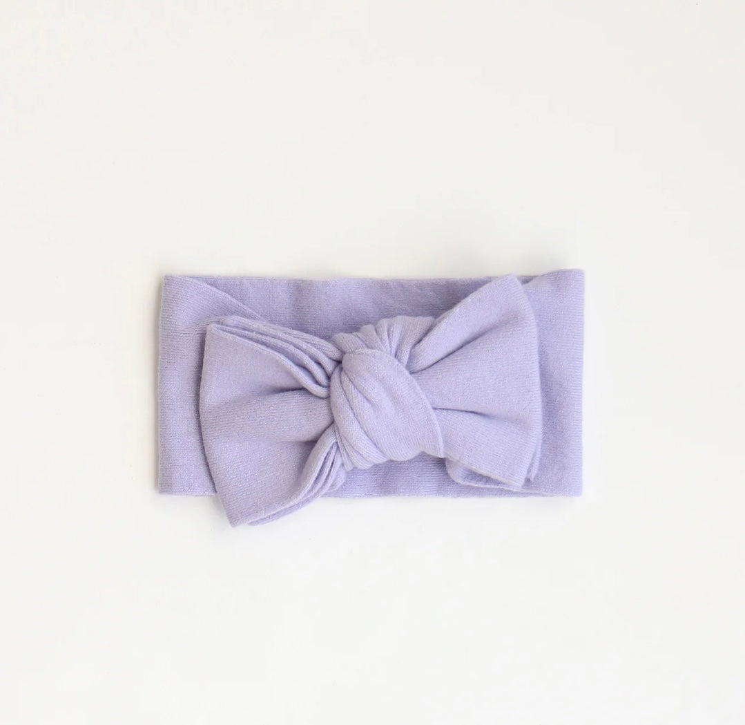 Thea With Love Jacquard Knit Bow Lavender